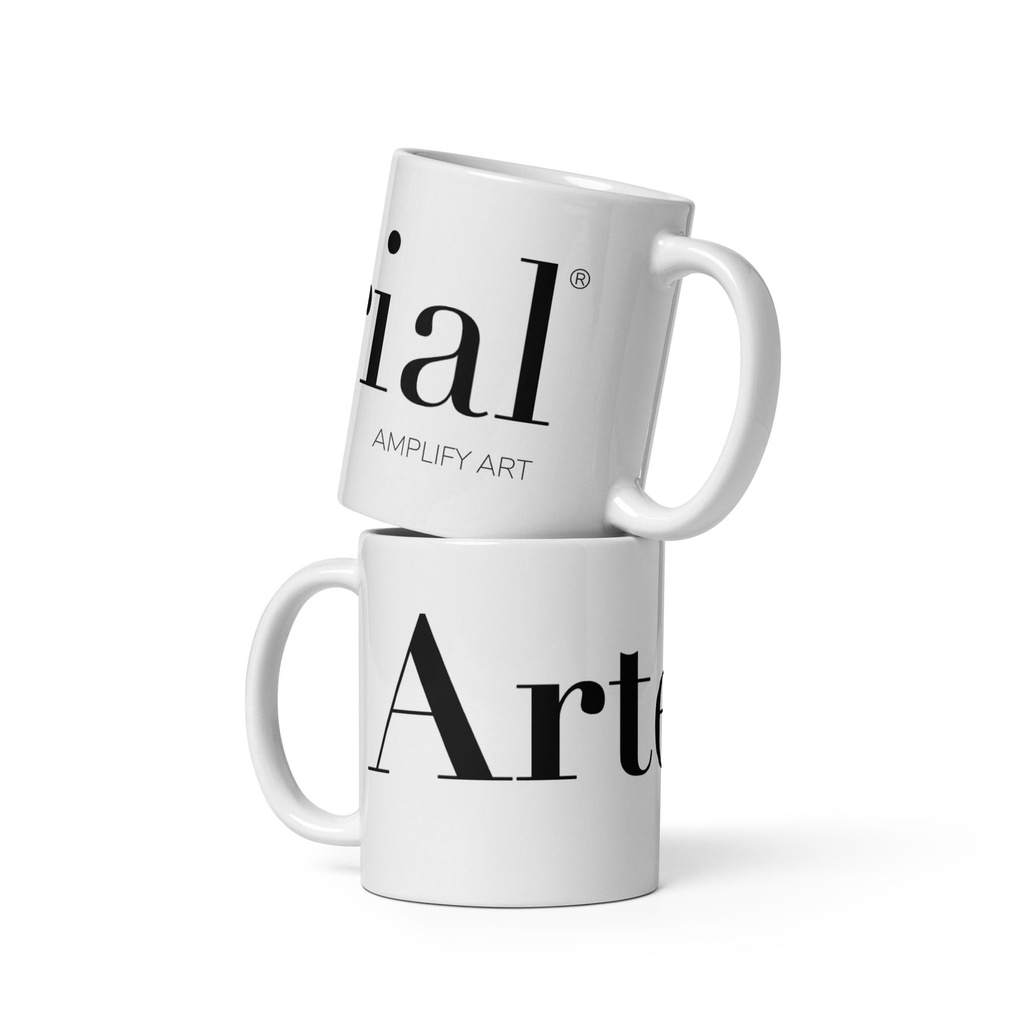 Arterial white glossy mug