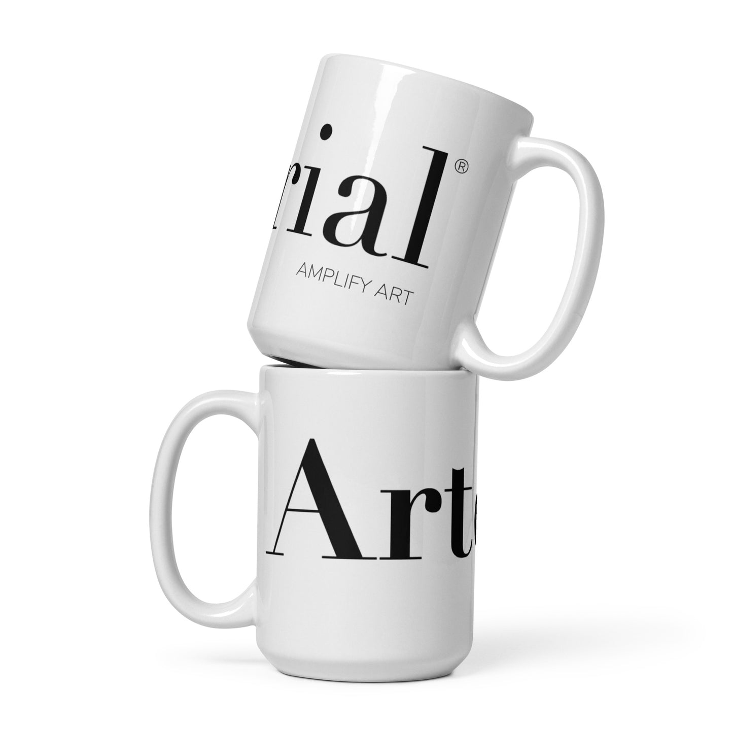 Arterial white glossy mug