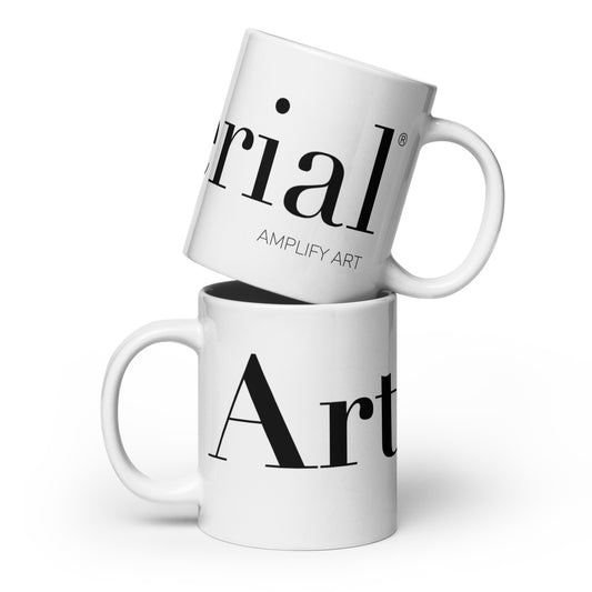 Arterial white glossy mug